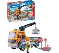 Playmobil Construction Lorry with Crane 71750 | Building Truck Playset