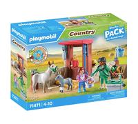Playmobil Country 71471 Farmyard Vet w/Donkeys Starter Pack 55pcs Age 4-10