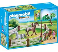 Playmobil Country Enclosure with Horses 6931 Pony Stable & Riding Set