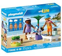 Playmobil Couples Trip at the Beach - Holiday Beach Scene Playset with Accessories, Summer Vacation Toy for Kids Ages 4+