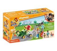 Playmobil DUCK ON CALL 70919 Ambulance Action: Help the Racing Driver, Toy for Children Ages 3+ Multicolor One Size