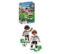 PLAYMOBIL DFB 72256 Karim Adeyemi and Angelo Stiller Player Set Football World Cup Toy Figures with Shooting Function