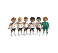 PLAYMOBIL DFB World Cup Collectible Set 2 Football World Cup with Kai Havertz, Jamal Musiala, David Raum, Maximilian Mittelstädt, Nico Schlotterbeck & Goalkeeper 210450