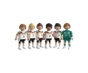 PLAYMOBIL DFB World Cup Collectible Set 2 Football World Cup with Kai Havertz, Jamal Musiala, David Raum, Maximilian Mittelstädt, Nico Schlotterbeck & Goalkeeper 210450