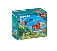 PlayMOBIL Dinos 9430 Adventure Copter with Pterodactyl, For Children Ages 4+