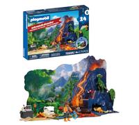 Playmobil | Dinos | Advent Calendar: Dinosaur Expedition | 24-day adventure with explorer, dinosaurs, fossils and prehistoric jungle scene | For children aged 4 and up | 72225