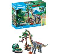 Playmobil | Dinos | Brachiosaurus Encounter with Hovercraft | Dino Playset | Dinosaur Adventure for Kids Aged 4+ | 71819