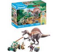 Playmobil | Dinos | Spinosaurus Attack on Dino Excavation | Dinosaur Playset | Action Toy | Adventure Toy for Kids Aged 4+ | 71820