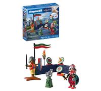 Playmobil | Knights | Dragon Knight Training | Training ground with cannon, targets, straw dummy and weapons | For children aged 4 and up | 72213