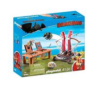 Playmobil Dragons 9461 Gobber the Belch with Sheep Sling, For Children Ages 4+