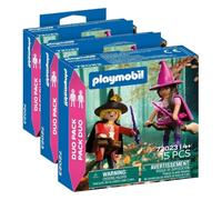 Playmobil DuoPack Witch & Wizard Figures - Magical Role-Play Set with Accessories, Collectible Fantasy Toy for Imaginative Play (Pack of 3)