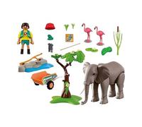 Playmobil Elephant With Caretaker Construction Game