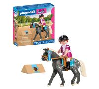 Playmobil Equestrian Show Jumping Toy Playset with Accessories | Horse & Rider Figures, Adjustable Jumps, Includes Trophies, Creative Role-Play, For Horse Enthusiasts
