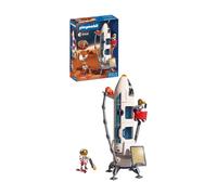 Playmobil Space ESA Mars Research Rocket, Modular rocket with launch pad and 2 astronauts, space toy set, For children aged 4 and up, 72011