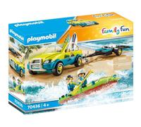 Playmobil Family Fun Beach Hotel Car with Canoe 70436