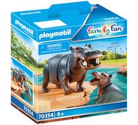 Playmobil Family Fun Hippo With Calf 70354 Zoo Animals Set