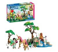 Playmobil Fantasy and Magic Fairy Excursion, 2 fairies, unicorn family and Joyling with gemstone cave, Promotes creativity, Children's toy for ages 4 and up, 72067