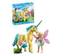 Playmobil | Magic Unicorns Collectible Unicorn Sunshine Blossom with Fairy | With magical details & interchangeable accessories for children aged 4+ | 71842