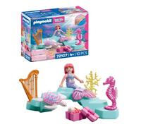 Playmobil | Fantasy & Magic | Mermaid with Gift | Underwater Wedding Set with Harp, Ring & Sea Creatures | For Children Aged 4+ | 72107