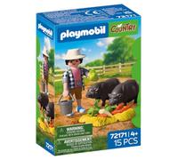 Playmobil Farmer with Pot Bellied Pig