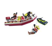 Playmobil Fireboat With Aqua Scooter Construction Game Multicolor Kids