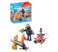 Playmobil 71826 Action Heroes Firefighter With Water Pump