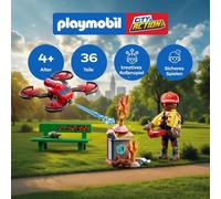 Playmobil Firefighting Drone - 72197 Playset | Size: 1 Pack PLAYMOBIL Multicolor 1 Pack