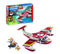 Playmobil Firefighting Seaplane with Extinguishing Function - 71463 Playset | Size: 11 Pack PLAYMOBIL Multicolor 11 Pack
