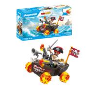 Playmobil | Fun Stars | Racing Pirate Boat | Toy from 4 years | Gift for children | Toy car | With pull-back motor & shooting function | 71720