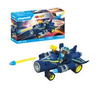 Playmobil | Fun Stars | Racing Space Jet | Toy from 4 years | Gift for children | Toy car | With pull-back motor & shooting function | 71717
