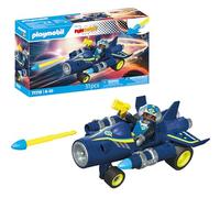 Playmobil | Fun Stars | Racing Space Jet | Toy from 4 years | Gift for children | Toy car | With pull-back motor & shooting function | 71717