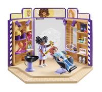 Playmobil 71535 myLife: Hair Salon, trendy hairstyles and wigs for customers, with extensive accessories for experimentation, creative play sets suitable for children ages 5+