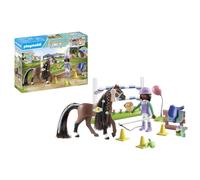 Playmobil Horses of Waterfall: Jumping Arena with Zoe and Blaze
