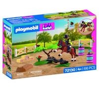 Playmobil | I Love Horses | Tournament Riding Arena | Obstacle Course with Natural Obstacles, Winners’ Podium & Horse Accessories | For Children Aged 4+ | 72130