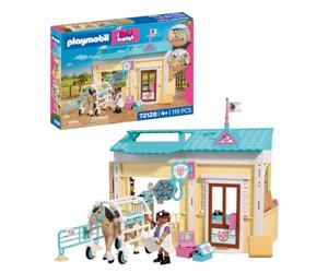 Playmobil | I Love Horses | Veterinary Clinic | Modern equine clinic with treatment room, solarium and complete accessories | For children aged 4 and up | 72128