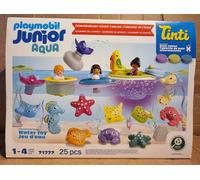 PLAYMOBIL JUNIOR and Tinti - Colourful Bathing Fun Advent Calendar - Sustainable Advent Calendar with Water Toys - Daily Surprises for Children from 1 Year - Excellent Christmas Gift - 71777