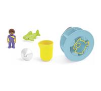 Playmobil Junior Aqua: Water Wheel With Baby Shark Yellow