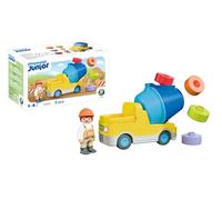 Playmobil | JUNIOR | Concrete Mixer Truck | Colourful Construction Vehicle with Removable Drum & Plug-In Blocks | For Children Aged 1+ | 72083