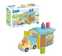 Playmobil JUNIOR: Construction Truck with Garage - 71686 Playset | Size: 1 Pack PLAYMOBIL Multicolor 1 Pack