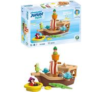 Playmobil JUNIOR & Disney | Peter Pan's Pirate Ship | Sustainable toy from 1 year | Gift for toddlers | Promotes motor skills & role play | Pirate ship with figures & accessories | 71769