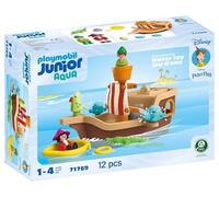 Playmobil JUNIOR & Disney | Peter Pan's Pirate Ship | Sustainable toy from 1 year | Gift for toddlers | Promotes motor skills & role play | Pirate ship with figures & accessories | 71769
