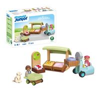 Playmobil Junior: Market Stall & Forklift - 71691 Playset | Size: 1 Pack PLAYMOBIL Multicolor 1 Pack
