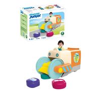 Playmobil JUNIOR: Push & Grab Garbage Collector Vehicle - 71774 Playset | Size: 1 Pack PLAYMOBIL Multicolor 1 Pack
