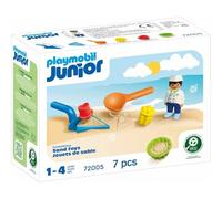 Playmobil Junior Sand Bakery - Toddler Sand Play Set with Moulds & Scoop, Outdoor Sensory Play, Beach & Garden Toy for Kids Ages 2+