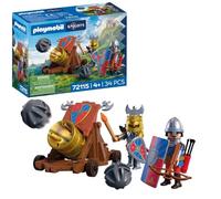 Playmobil Lion Knights Fire Cannon Construction Game Golden Kids