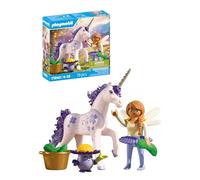 Playmobil | Magic Unicorns | Collectible Unicorn Lucky Lavender with Fairy | With loving details & interchangeable accessories for children aged 4+ | 71843