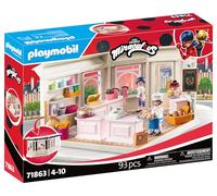 PLAYMOBIL - Miraculous - French Bakery - Toy from 4 years - Gift for children - Encourages creativity and role - playing - Bakery to re - enact and interactive play functions - 71863