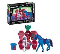 Playmobil | Monster High™ | Monster High Abbey at the Lockers | School Hallway Scene with Abbey Bominable, Nightmare, Glow Book & Lockers | For Fans Aged 5+ | 72146