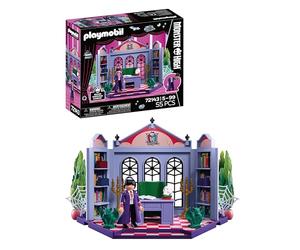 Playmobil | Monster High™ | Monster High Bloodgood’s Office | Office Playset with Headless Headmistress, Desk, Relics & Glow-in-the-Dark Spider Webs | For Fans Aged 5+ | 72143