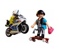 Playmobil Motorcycle Chase Action Track Set CITY 4-10 Years (17 Pieces)